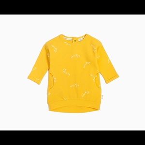 Yellow sweater dress 9m